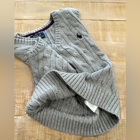Polo Ralph Lauren boys toddler kids cable knit vest - Picture 5 of 8
